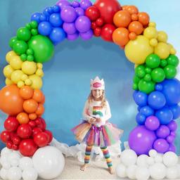 Kit de arco-íris colorido para guirlanda de balão, decoração de festa de aniversário de casamento, decoração de chá de bebê infantil, balões de látex multicoloridos - Image 5