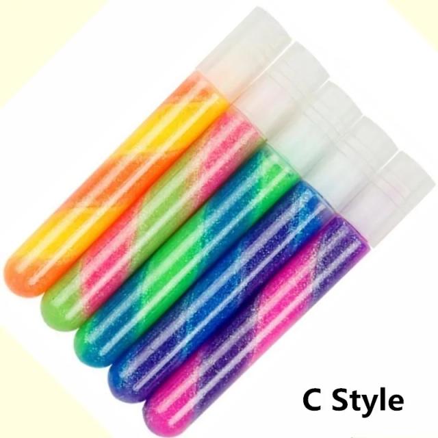 Conjunto Colorido de Cola Glitter para Artesanato Infantil: Pintura, Desenho e Adesivos para Escola e Escritório