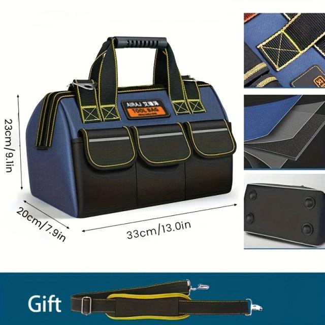 Airj sacos de ferramentas multifuncionais 1680d oxford pano eletricista sacos de armazenamento de alta capacidade à prova dwaterproof água e resistente ao desgaste