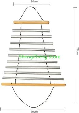 Instrumento de cura sonora carrilhão prático de 9 tons para meditação sonora, carrilhão giratório com malho grátis - Image 5