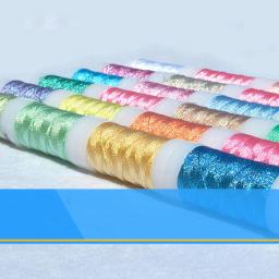 0.2/0.4/0.6/0.8mm Linhas Bordadas Tricô Linha De Seda Têxtil Fio Metálico Linha De Costura Glitter Cross Stitch Yarn - Image 2