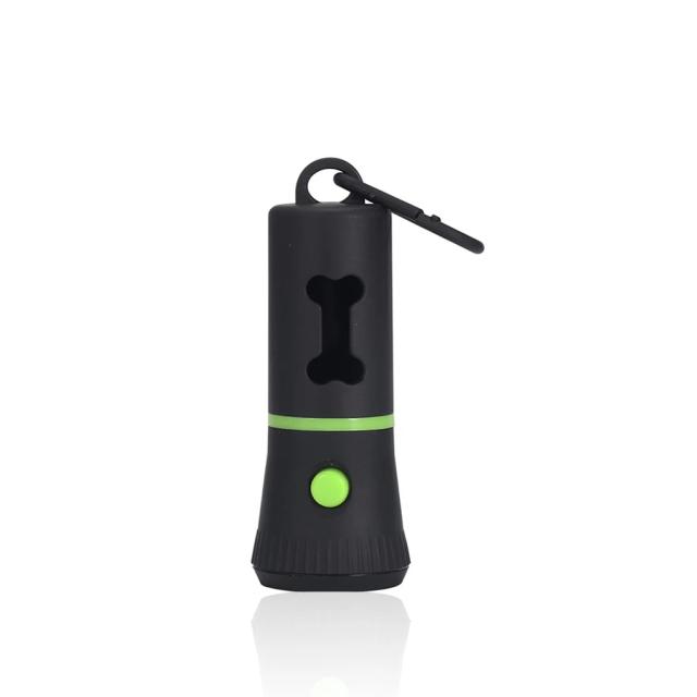 Conjunto Completo para Passeios com Cães: Trela ao Ar Livre com Lanterna, Dispensador de Sacos, Suporte para Resíduos, Caixa de Suprimentos e Colarinho Transportadora