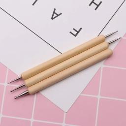 3 pçs padrão de gravação argila escultura modelagem fazendo cerâmica ferramentas bola styluses ferramenta para kit de ferramentas de argila de polímero - Image 1