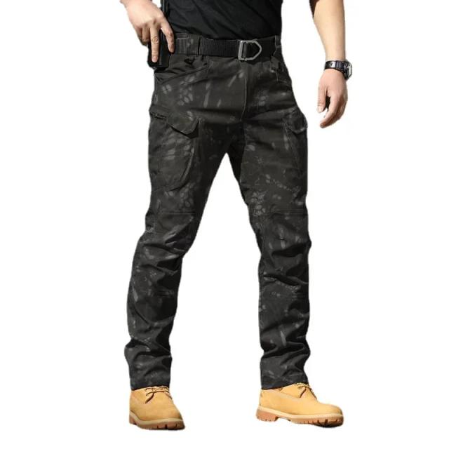 Uniformes Táticos IL Conjunto de Camisa e Calça Tática Multicam Preto para Caça e Airsoft