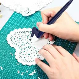 Diy arte artesanato ferramentas de corte 360 lâmina rotativa cortador papel 3 substituir faca desgastar oposição ferramenta de corte janela grelhas fazendo - Image 2