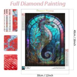 Kits De Pintura De Mosaico De Diamante Para Adultos, Seahorse Gem Art, 5D Gem, Broca Completa - Image 2