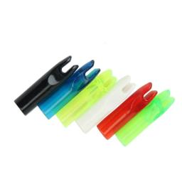 Tiro com arco Seta Nocks para Caça, Plástico eixo caudas, DIY bate substituição, acessórios de tiro, apto para ID, 6mm, 24pcs - Image 1