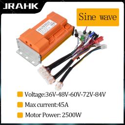 JRAHK-Controlador DC sem escova para bicicleta elétrica, onda senoidal, 36V-84V, 2500W, 72V, 3000W, acessórios scooter elétrico - Image 1