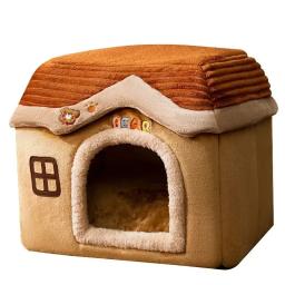 Casa dobrável com almofada, cama impermeável, suprimentos de tenda para cães pequenos e gatos, caverna do filhote de cachorro, ninho ao ar livre - Image 2