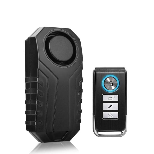 Alarme Sem Fio Zexmte-Bike com Controle Remoto, Sensor de Movimento e Vibração para Bicicletas e Motocicletas - Proteção Antirroubo 113dB