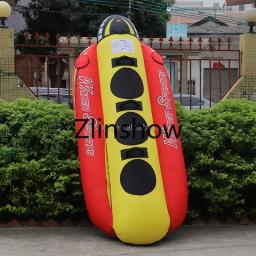 Tubo inflável para booster de barco para serviço pesado com 3 cavaleiros, tubo rebocável para adultos, barco para esportes aquáticos, novo - Image 3