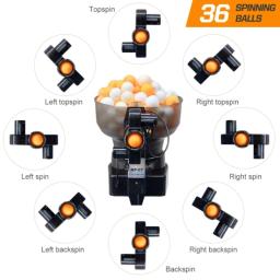 Robô de tênis de mesa portátil, máquina de bola de pingue-pongue, serve regulação de 40mm, bola de ping-pongue automática, treinamento de máquina de tênis de mesa - Image 2