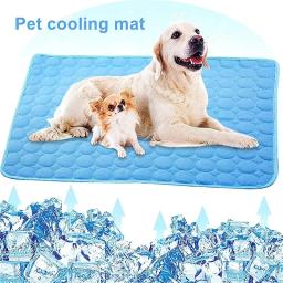 Esteira refrigeradora para cães e gatos, cama para cães respirável, cobertor lavável, almofada para sofá, carro, pequeno, médio, grande, verão - Image 1