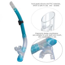 Mergulho profissional Snorkel, Snorkeling Estilo, Snorkeling Respiração Tubo, destacável Natação Respiração Tubo - Image 5