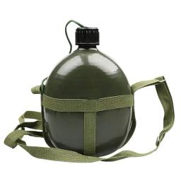 Garrafa de cantina militar ao ar livre chaleira garrafa de alumínio garrafa de água de vinho copo de cozinha caminhadas chaleira outdoortools jarro de água acampamento - Image 2