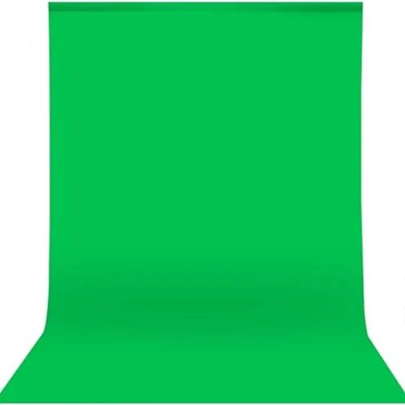 GAINVANE-fundo de tela verde para fotografia, pano de fundo, algodão, cromakey, decoração, musselina, estúdio de fotografia, vídeo, 3x3m - Image 1