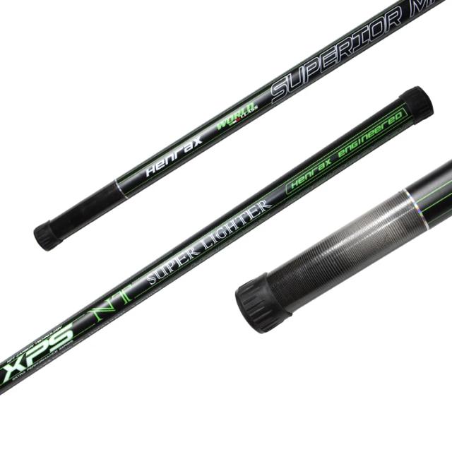 Equipamento de Pesca para Captura de Grandes Peixes de Água Doce - Varas de 9,5m a 11m em 5 Seções