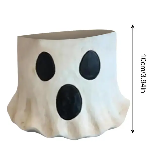 Fantasma Decorativo para Halloween: Plantador Bonito para Flores e Suculentas, Ideal para Pátio e Varanda