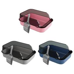 Anti Salpicos Cat Litter Box, Pet Supplies, Areia, Recipiente, Gatinho Grande WC, Indoor Cats, Pequenos Animais - Image 1