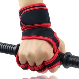 Luvas de treinamento para levantamento de peso para mulheres e homens, musculação, ginástica apertos palma mão, protetor de pulso - Image 1