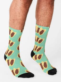 Meias antiderrapantes de tacos masculinas, Meias engraçadas do futebol das meninas, Idéias do presente do Valentine - Image 3