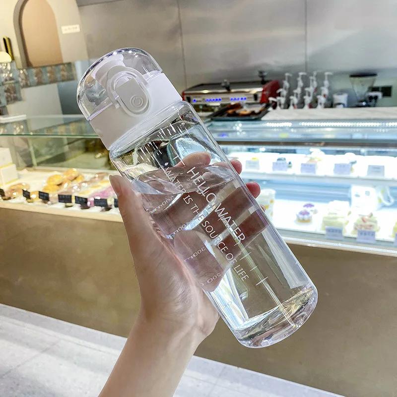 780ml garrafa de água com tampa de salto à prova de vazamento esportes drinkware cinta reutilizável portátil garrafa de água para crianças presente de fitness - Image 1