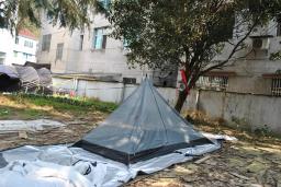 Outdoor Trekking Pole Tent, 2 Pessoa Ultraleve pirâmide Tent, 2 Pessoa Trekker Tent, Ultraleve Camping Tent, CZX-571 - Image 3