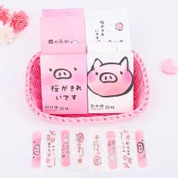 20 pçs/lote ferida tiras ao ar livre portátil adesivo bandagens de gesso kawaii bonito dos desenhos animados estampado kit de primeiros socorros de emergência para crianças - Image 4