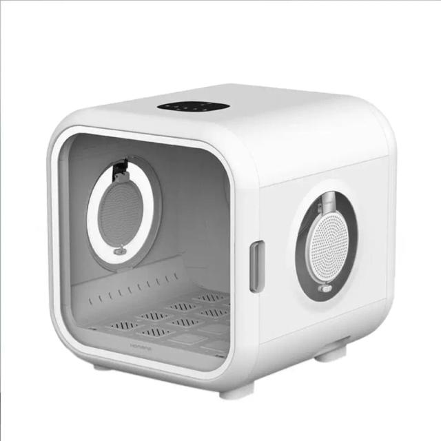 Secador Automático Ultra Silencioso para Gatos e Cães Pequenos com Temperatura Constante de 39 Graus e Secagem de 360 Graus