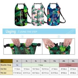 Saco seco flutuante impermeável, saco seco, mochila de rolo, mochila para rafting, canoagem, natação, caiaque, 2 l, 3 l, 5 l, 10 l, 15 l, 20 l, 30L - Image 6