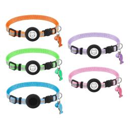 Colar reflexivo do animal de estimação gps-rastreador colar com rastreador-suporte & bell breakaway pet collar segurança e colar ajustável - Image 6