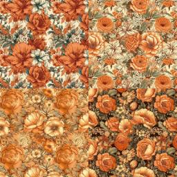 Panalisa-Pacote De Papel De Scrapbooking Estampado Floral, Fundo Do Artesanato DIY, Estilo Laranja, 6 "x 6", 24 Folhas - Image 3