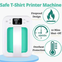 Mini Prensa Térmica Portátil para DIY, Rápido, Mesmo Calor, Fácil, Camisas Artesanais, X com Base Isolada, Sublimação HTV, 7 em × 5 em - Image 3