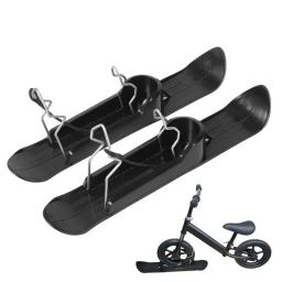 1 par crianças scooter trenó de neve ciclismo snowboard kit de esqui leve conjunto de placa de trenó de neve para scooter acessórios ao ar livre - Image 1