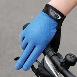 Luvas de pesca de dedo completo para homens e mulheres, touchscreen longo, acessórios respiráveis, 1 par - Image 2