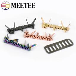 Retângulo Bag Tag Etiqueta, Artesanato Artesanal Decoração, Fivela de metal Etiquetas para Bolsa, Hardware DIY, Acessórios de costura, 10x35mm, 10Pcs - Image 5