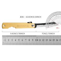 Aço Pocket Folding Knife, Camping, Caça, Cabo de Cobre, Facas, Sobrevivência ao ar livre, Ferramenta EDC, Novo, 2024 - Image 6