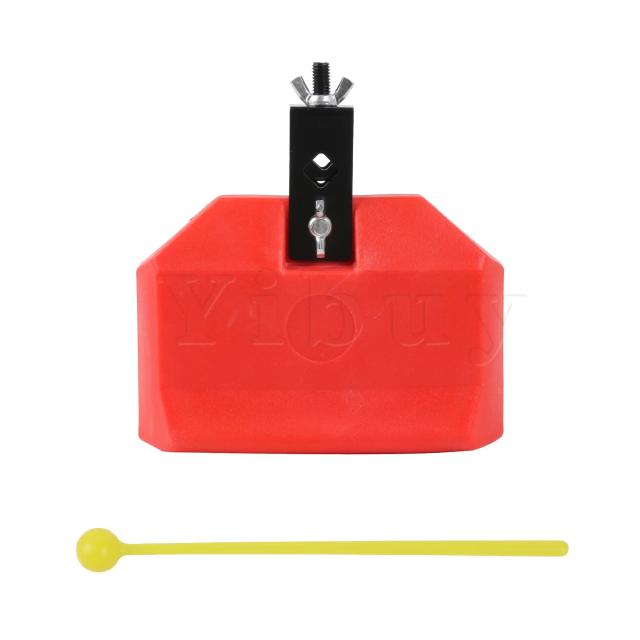 Kit de Tambor de Percussão de Bloco Latino em Plástico Ecológico Vermelho da Yibuy