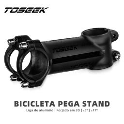 Haste de guiador de bicicleta de alumínio ultraleve TOSEEK 6 °   7 °   17 °   25 °   Haste Mtb de grau 35mm-120mm Potência Mtb 31,8mm Haste de bicicleta de montanha - Image 1