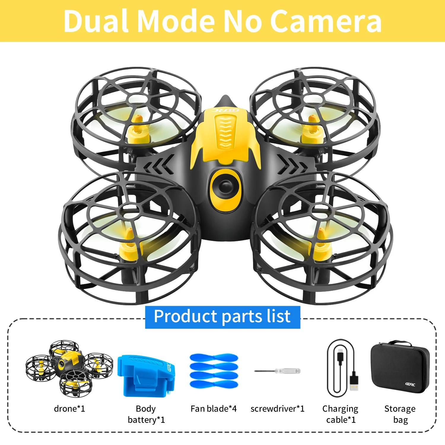 4drc v18 mini drone 3d flip modo sem cabeça drones pressão de ar altura manter rc quadcopter dron brinquedo das crianças presente novo - Image 1