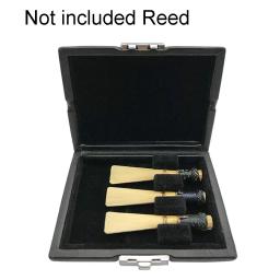 Caixa de armazenamento durável para palhetas de fagote, para 3/6/12 peças, à prova d'água, anti-queda, madeira preta, pu, acessórios para instrumentos musicais - Image 1