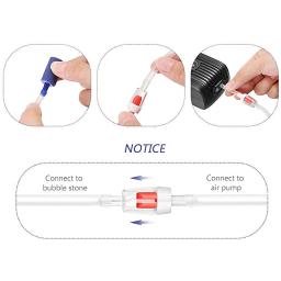 Kit de acessórios para bomba de ar de aquário, tubo transparente padrão da companhia aérea, conector de válvula de verificação de bolha de ar, para tanque de peixes, bomba de oxigênio - Image 6