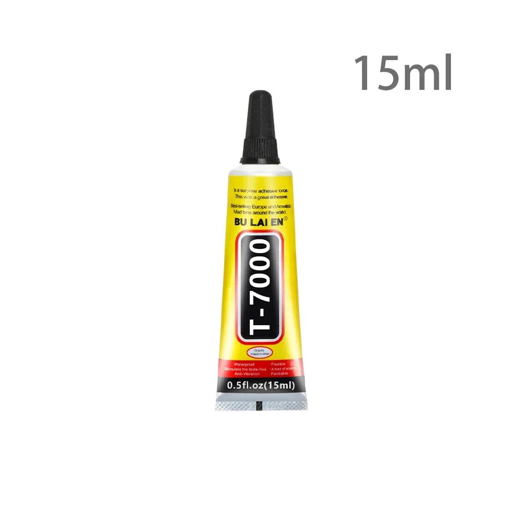 Cola DIY Reparação adesivo com precisão Aplicador Dica, Contato Preto, T7000, 15ml, 50ml, 110ml - Image 1