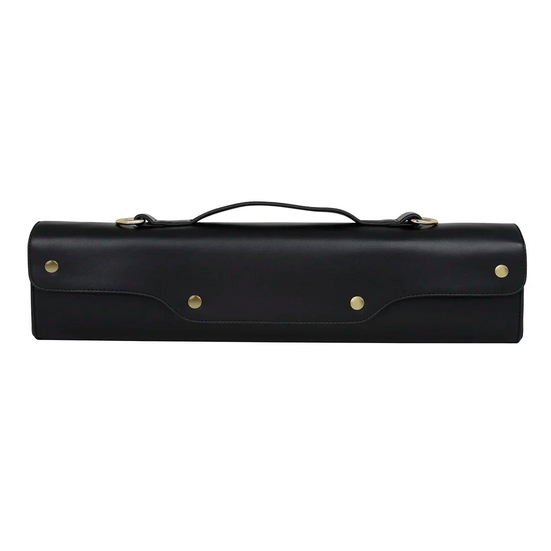 Estojo portátil para armazenamento de flauta, bolsa de ombro, acessórios para instrumentos de sopro, marrom e preto, 16 ou 17 furos - Image 1