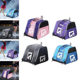 Saco de skate no gelo alça de ombro ajustável rolo skate transportadora saco de patinação no gelo mochila para hóquei de figura inline - Image 4