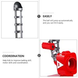 1 conjunto de brinquedos eletrônicos para crianças, conjunto de treinamento para prática de rebatidas ao ar livre, bolas e morcego retrátil para meninos - Image 4