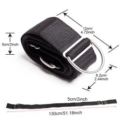 Ajustável Scuba Dive Crotch Correias, Arnês De Mergulho, Snorkeling Snorkeling Snorkeling Webbing, Arnês Preto, 2" - Image 6