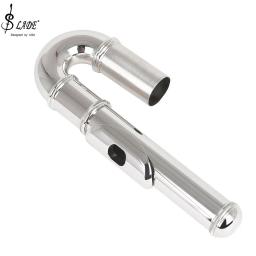 Profissional flauta bocal de bronze branco niquelado flauta dobrar woodwind instrumento peças para iniciantes acessórios opcionais - Image 1