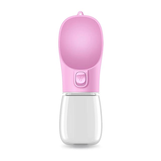 Garrafa Portátil de Água com Tigela para Cães e Gatos - Ideal para Passeios e Viagens ao Ar Livre