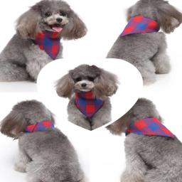 Bandana de triângulo de algodão macio ajustável para animais de estimação, padrão bonito, chihuahua lenço, cachecol de cachorro, toalha de saliva - Image 3